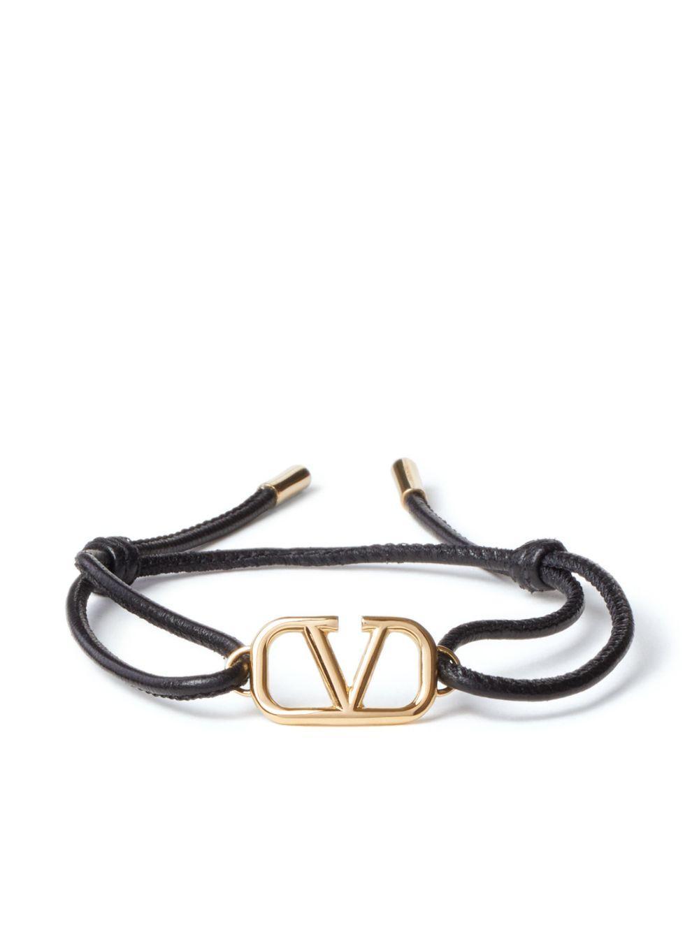 VLogo Signature leather bracelet Product Image