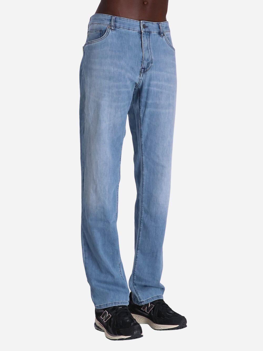 HUGO BOSS Belt Loop Jeans In Blue Product Image