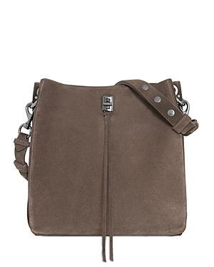 REBECCA MINKOFF Darren Pebbled Leather Studded Shoulder Bag Product Image