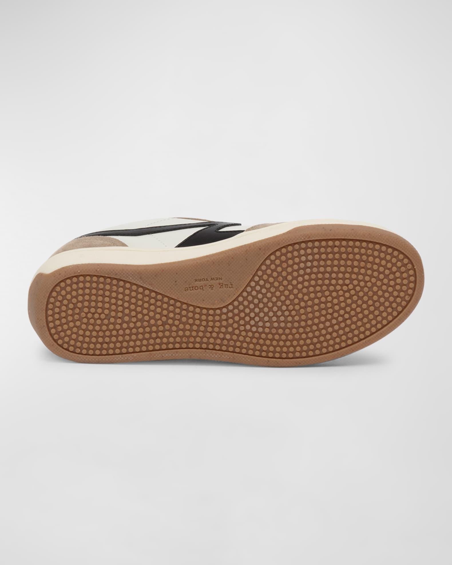Retro Colorblock Low-Top Court Sneakers Product Image