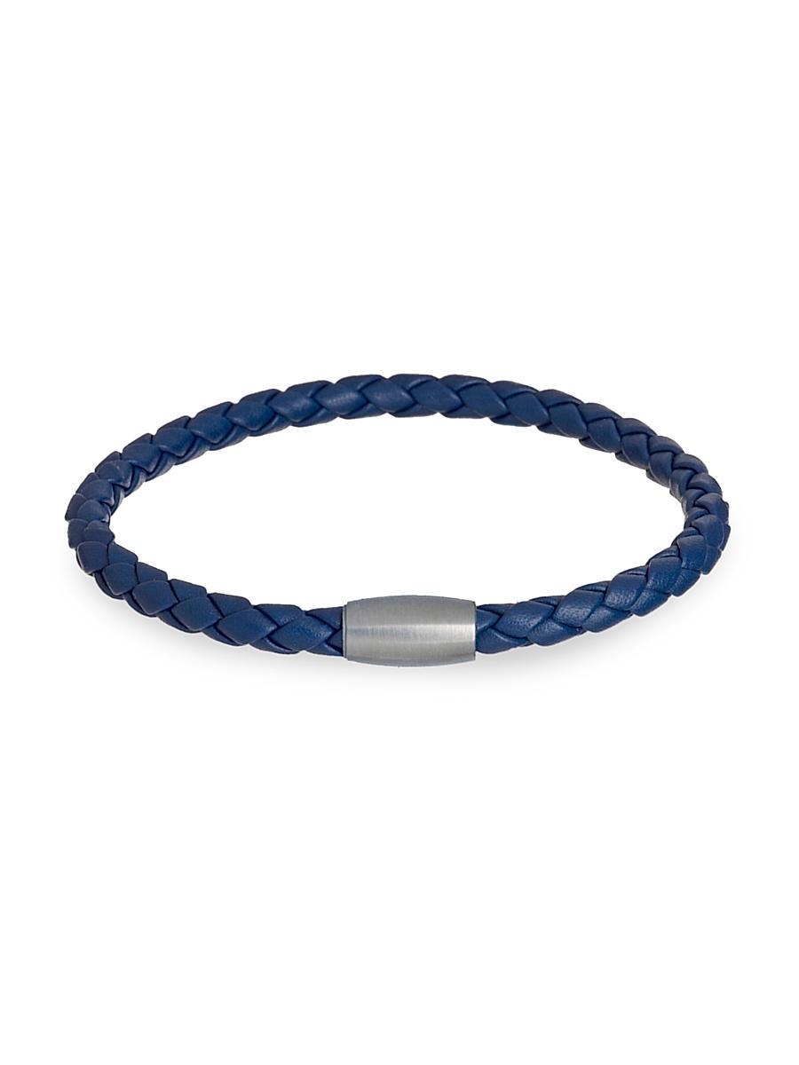 Mens Magnet Clasp Leather Bracelet Product Image