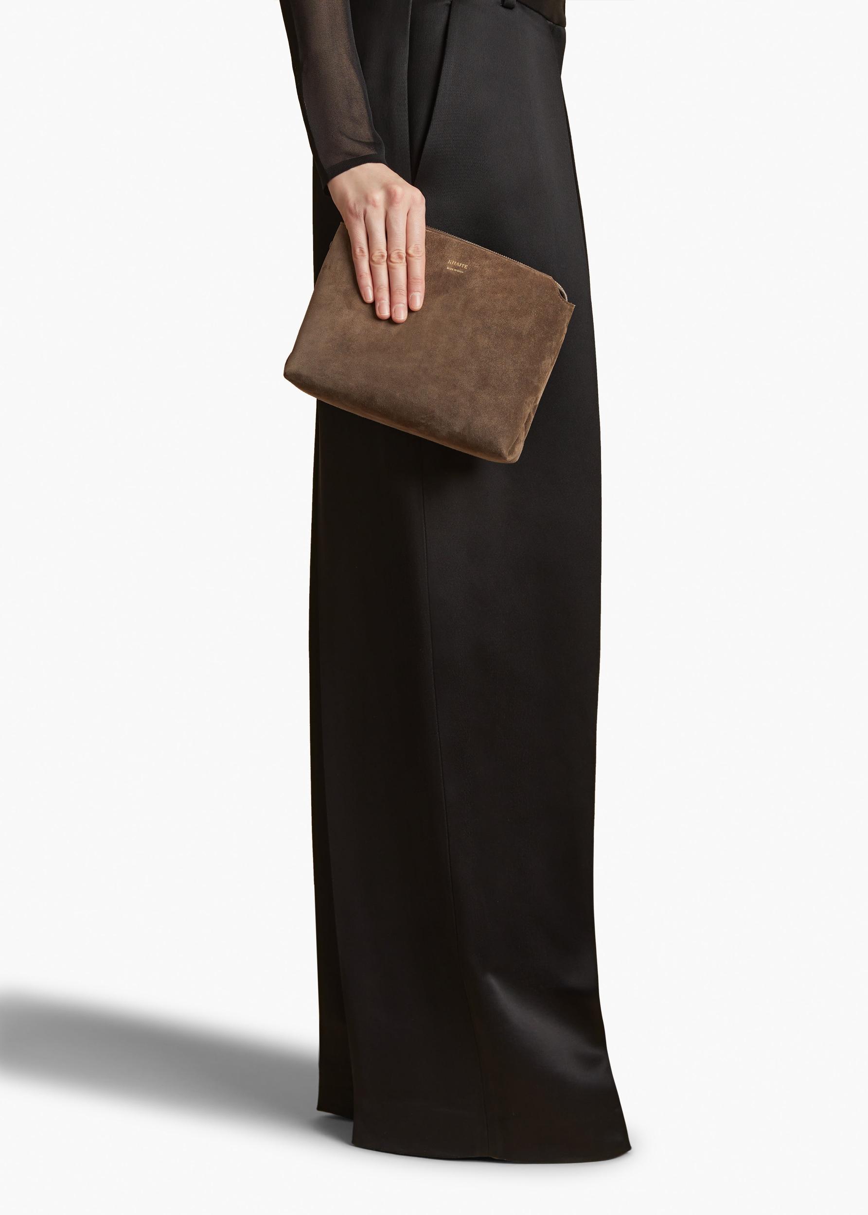 Lina Crossbody Bag in Cedar Suede Product Image