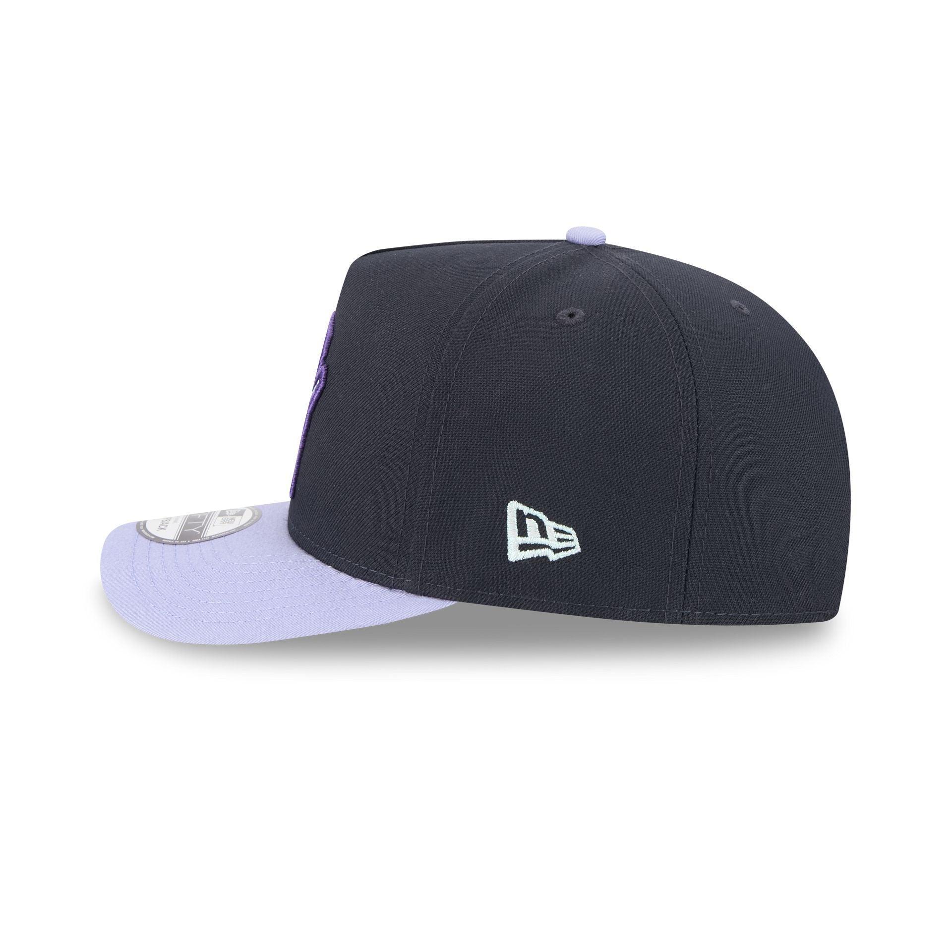 Denver Nuggets Navy Lavender 9FIFTY A-Frame Snapback Hat Male Product Image