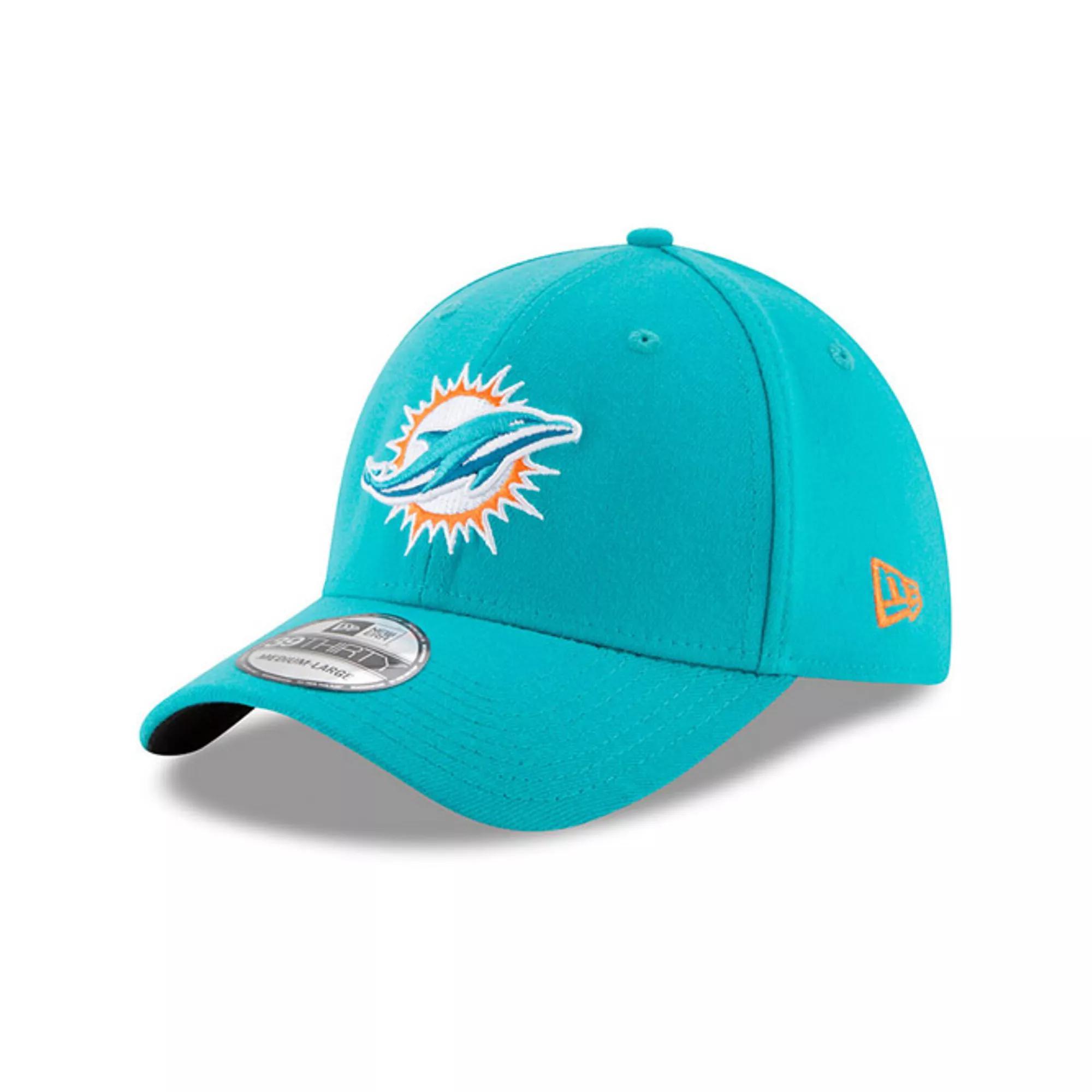Men's New Era Aqua Miami Dolphins 39THIRTY Flex Team Classic Hat, Size: Medium/Large, Turquoise A Product Image