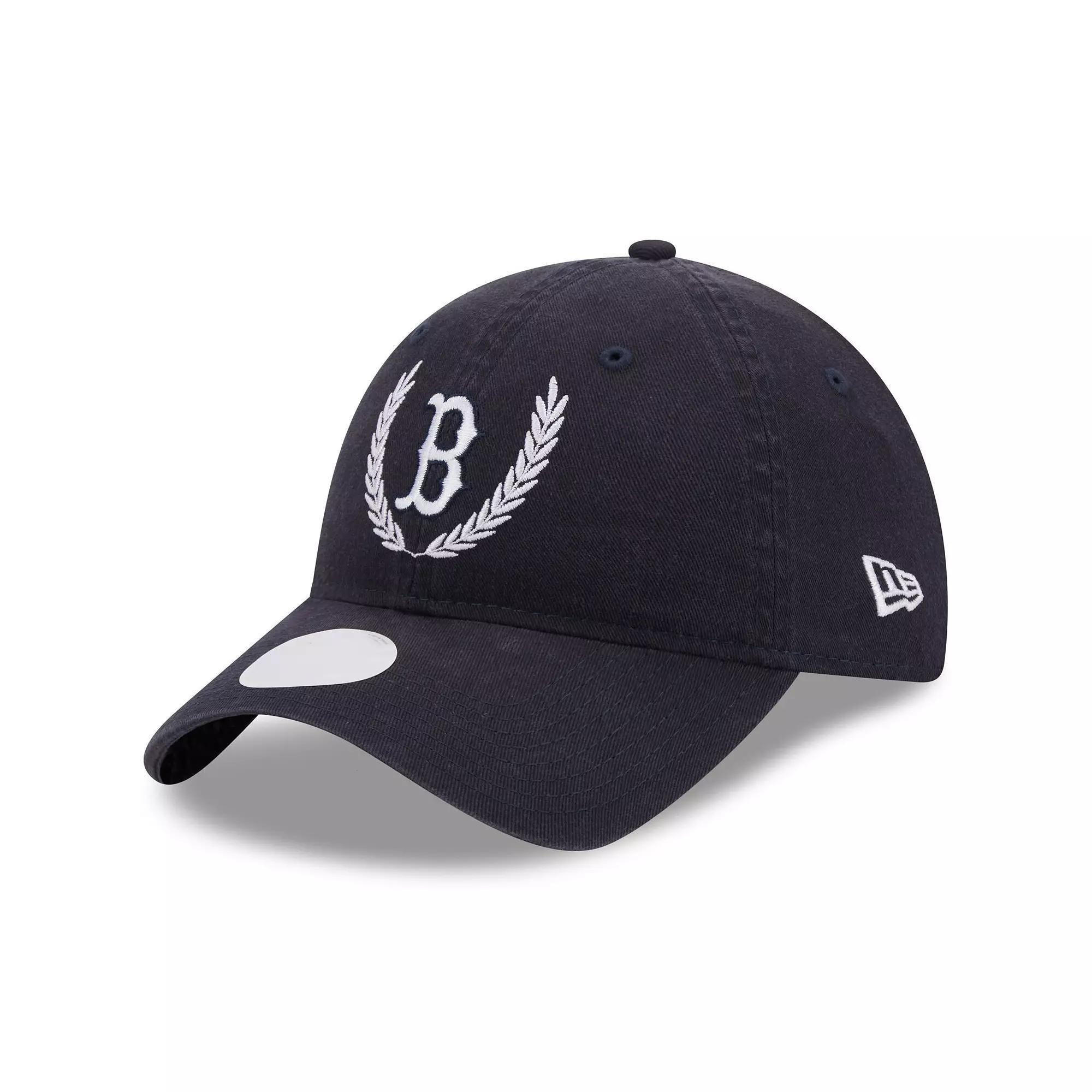Womens New Era Boston Red Sox Leaves 9TWENTY Adjustable Hat, Blue Product Image