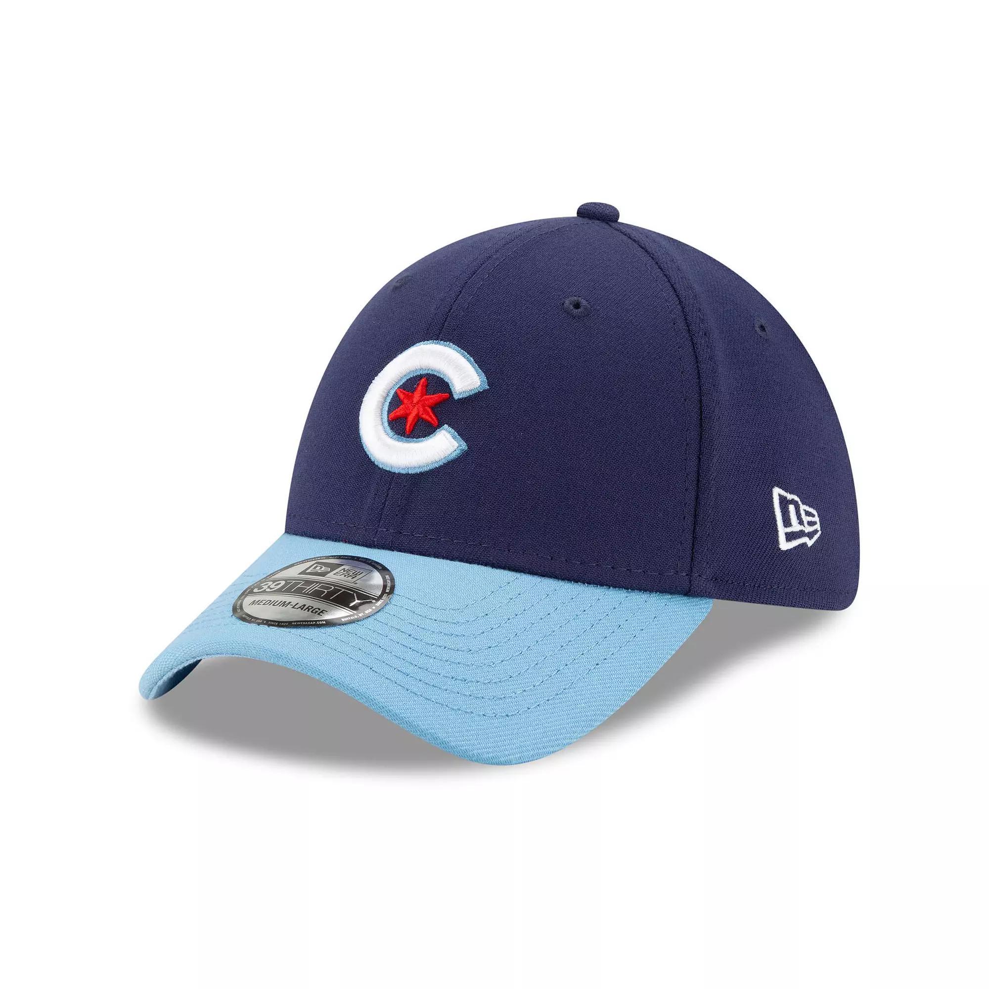 Mens New Era /Light Blue Chicago Cubs 2021 City Connect 39THIRTY Flex Hat Product Image