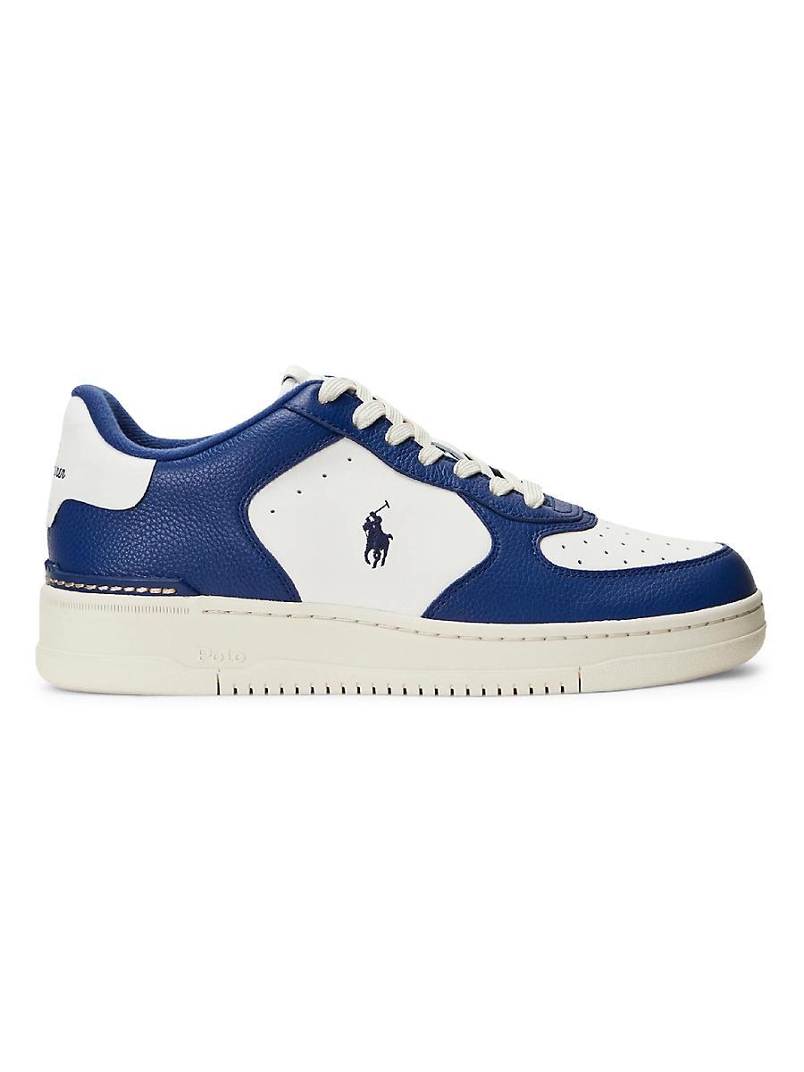 Polo Ralph Lauren Mens Masters Court Colorblock Sneakers Product Image