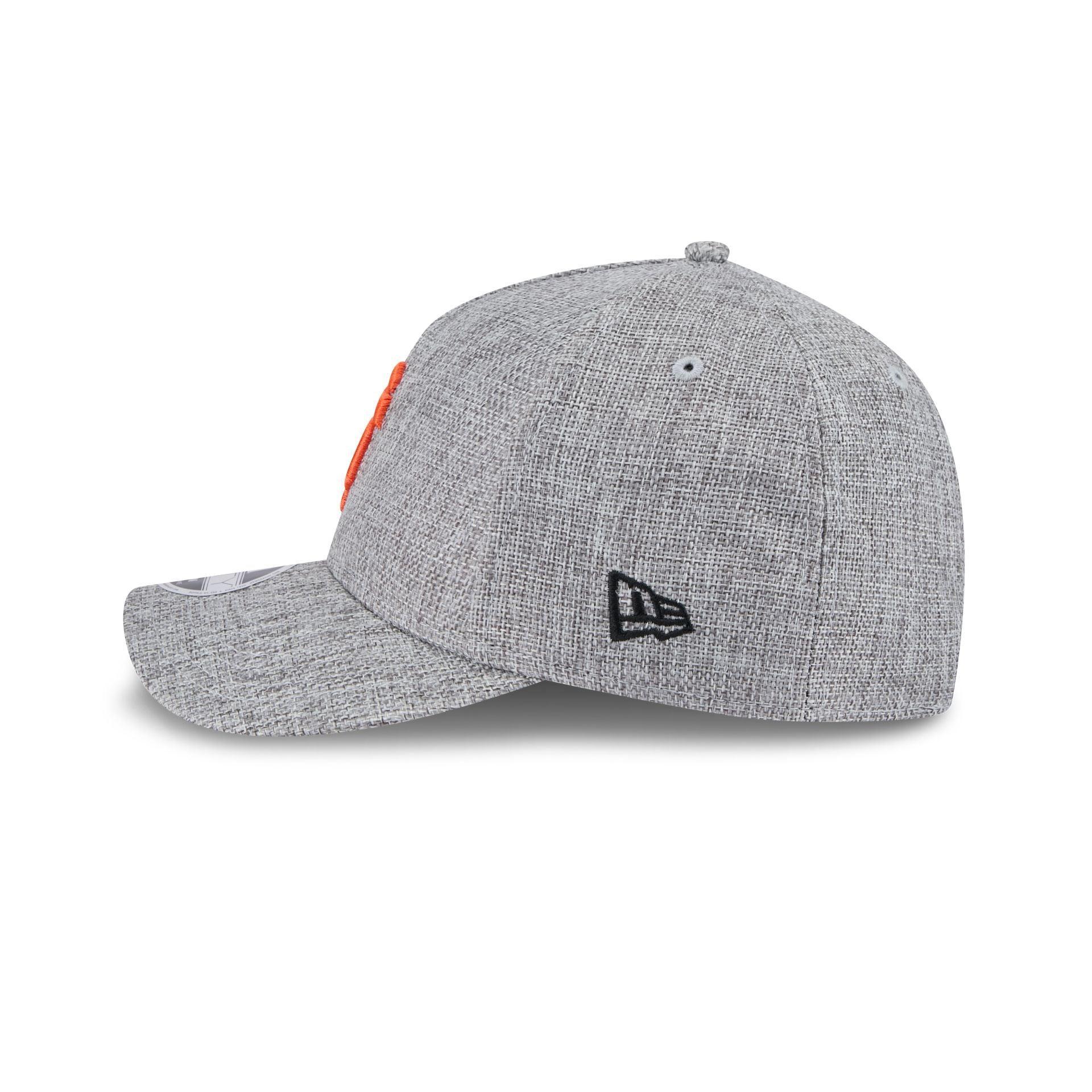 San Francisco Giants Cotton Weave Gray 9FORTY M-Crown A-Frame Snapback Hat Male Product Image