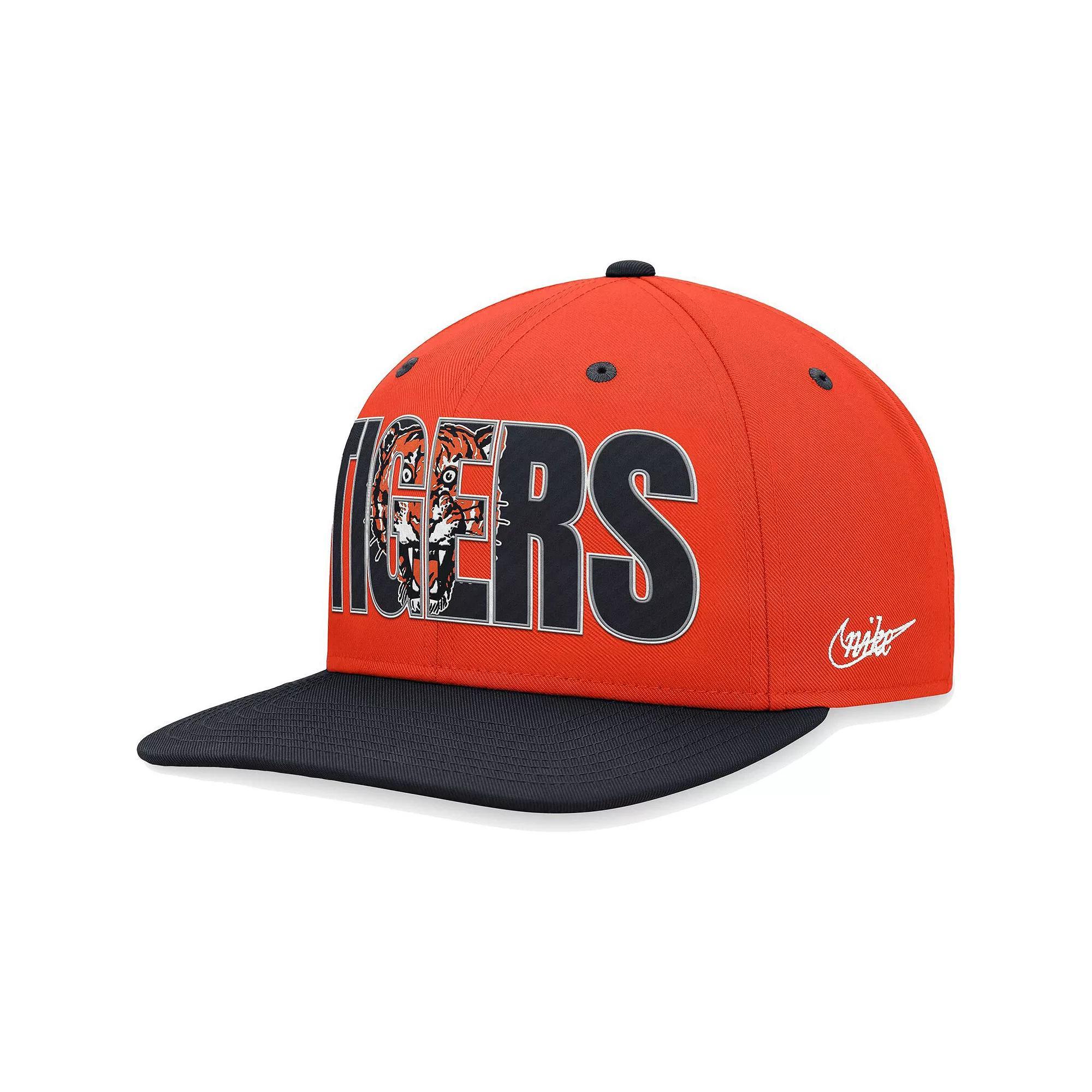 Men's Nike Orange Detroit Tigers Cooperstown Collection Pro Snapback Hat Product Image