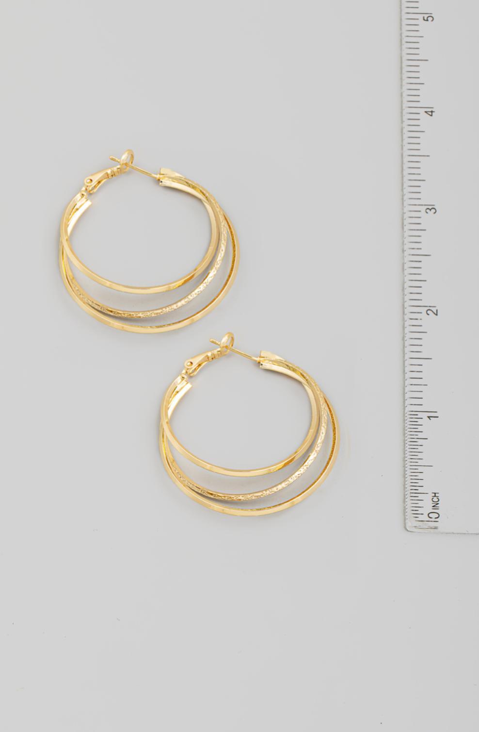 Latch Hoop Earrings Product Image