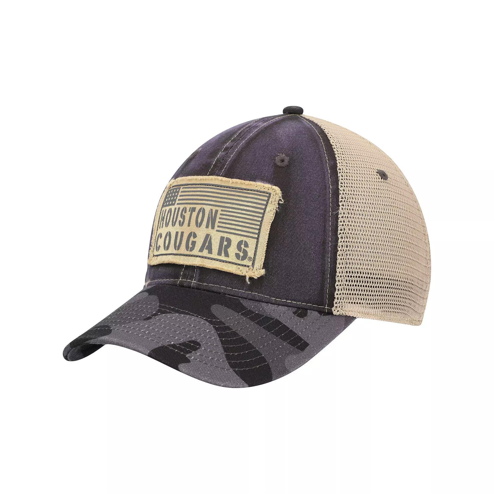 Men's Colosseum Charcoal Houston Cougars OHT Military Appreciation United Trucker Snapback Hat, Hou Charco Product Image