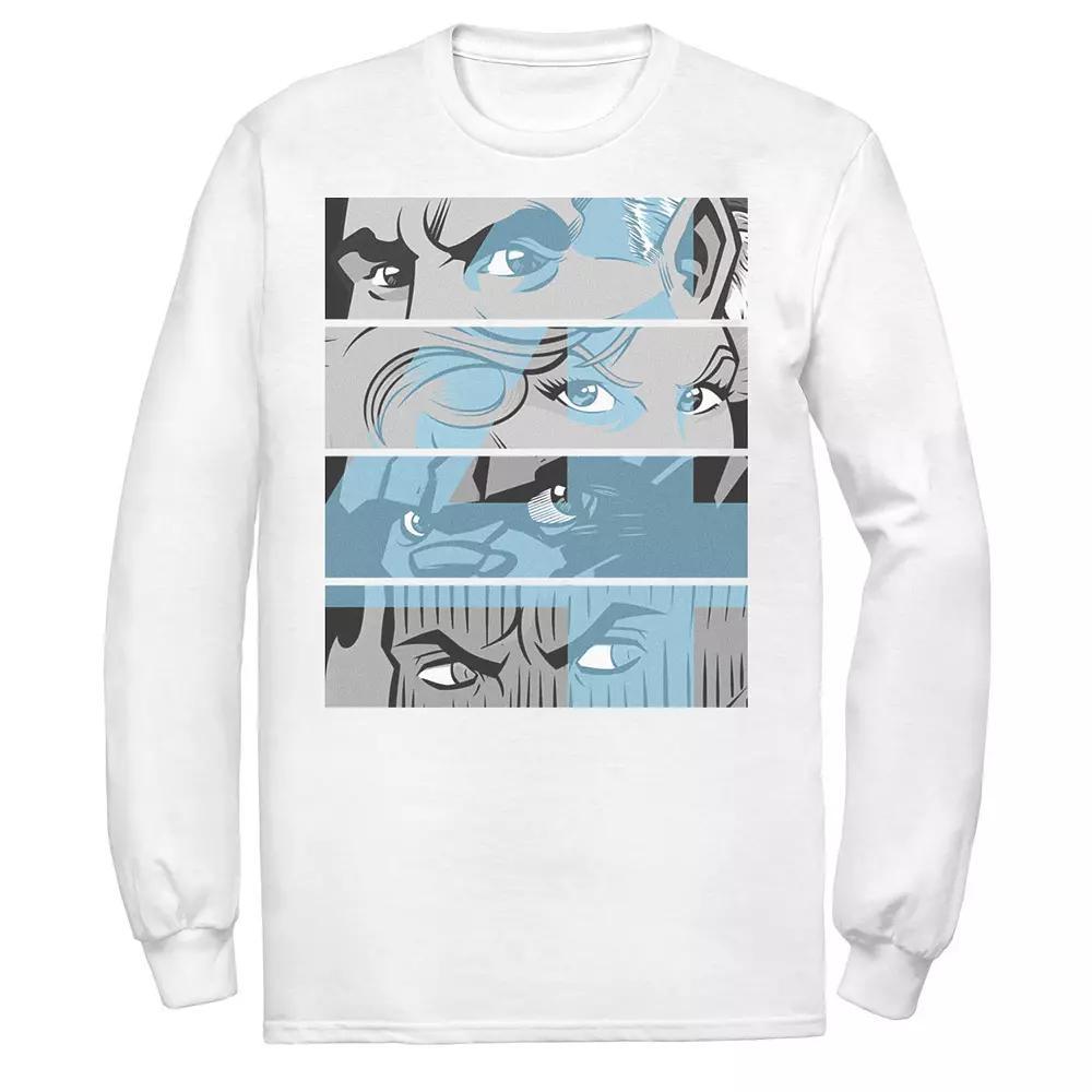 Men's Marvel Fantastic Four Group Shot Eyes Panel Tee, Size: Small, White Product Image