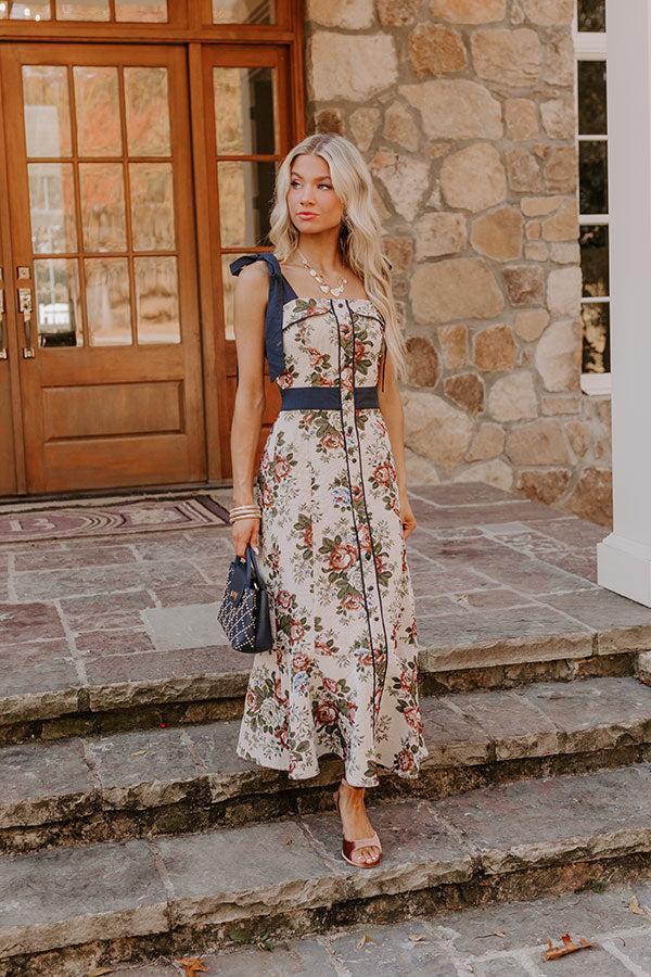 Wine Country Cutie Floral Midi Product Image