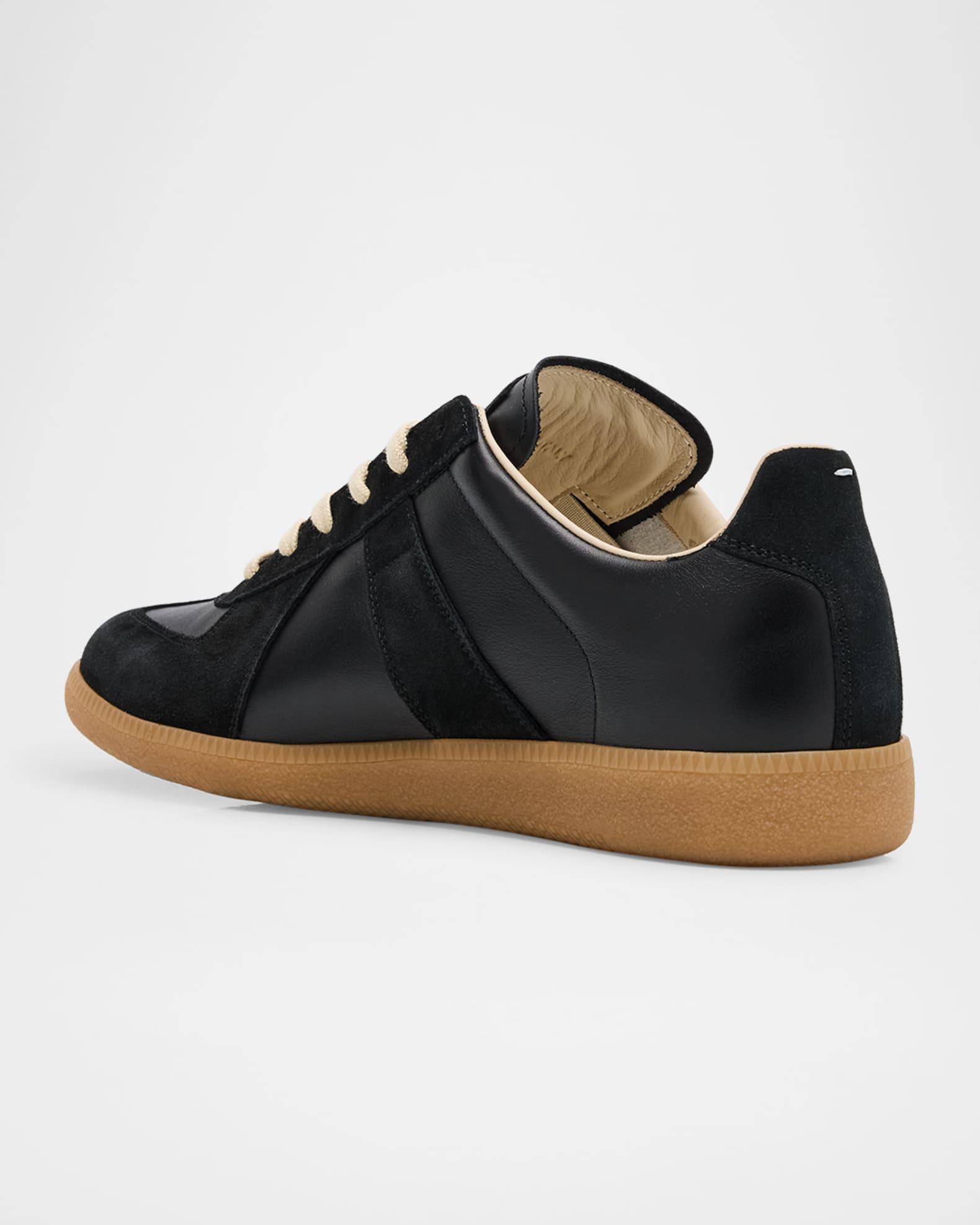 Men's Replica Leather Low-Top Sneakers Product Image