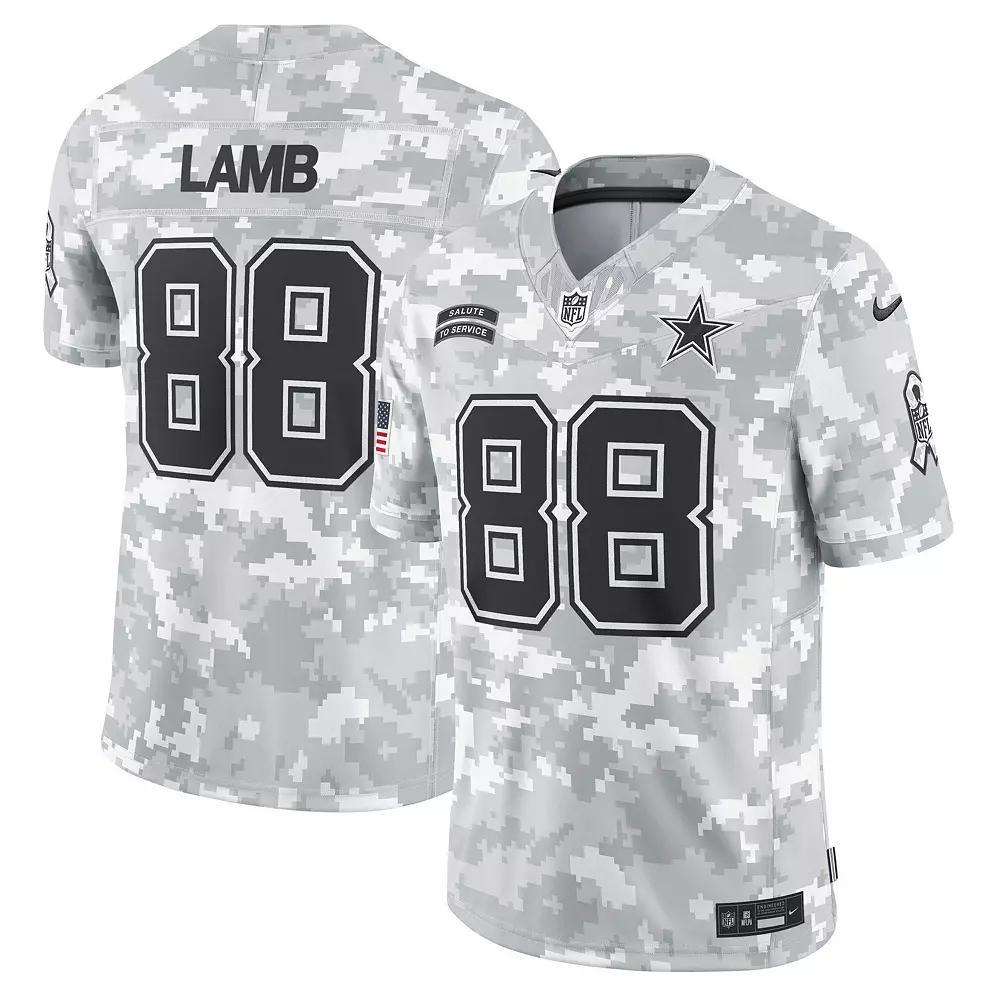 Men's Nike CeeDee Lamb Arctic Camo Dallas Cowboys 2024 Salute to Service Limited Jersey, Size: 2XL, Team Product Image