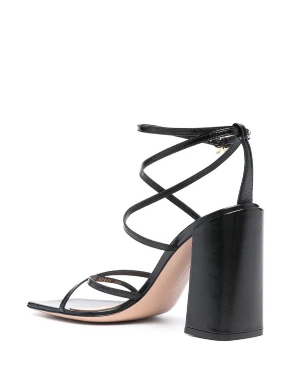 GIANVITO ROSSI Leather 105mm Sandals In Black Product Image