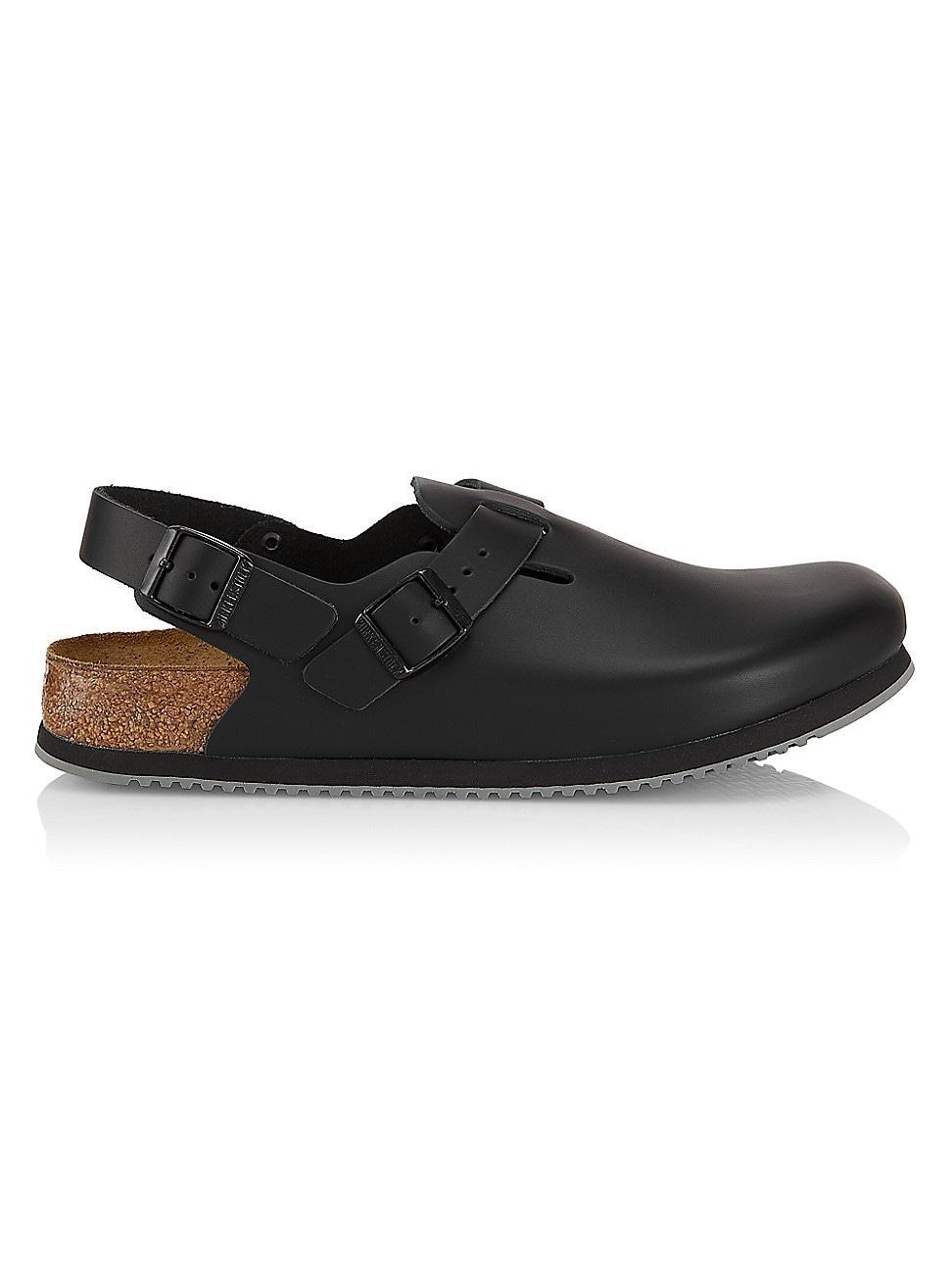 Mens Tokio Leather Big Buckle Clogs Product Image