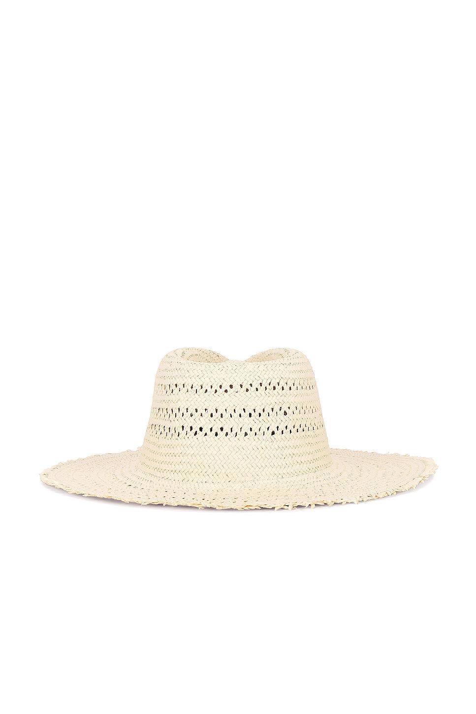 Womens Elle Perforated Straw Fedora Product Image
