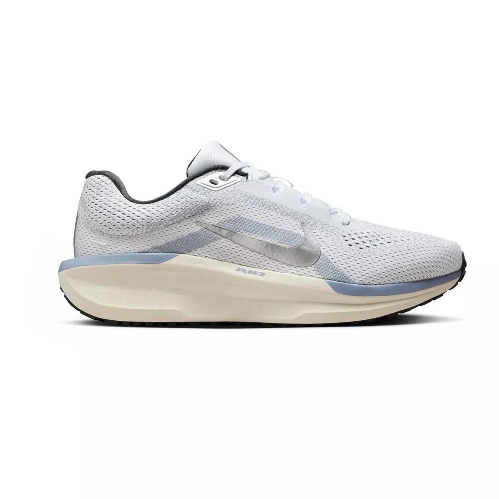 Nike Winflo 11 Men's Road Running Shoes, Size: 10, White Grey Silver Product Image