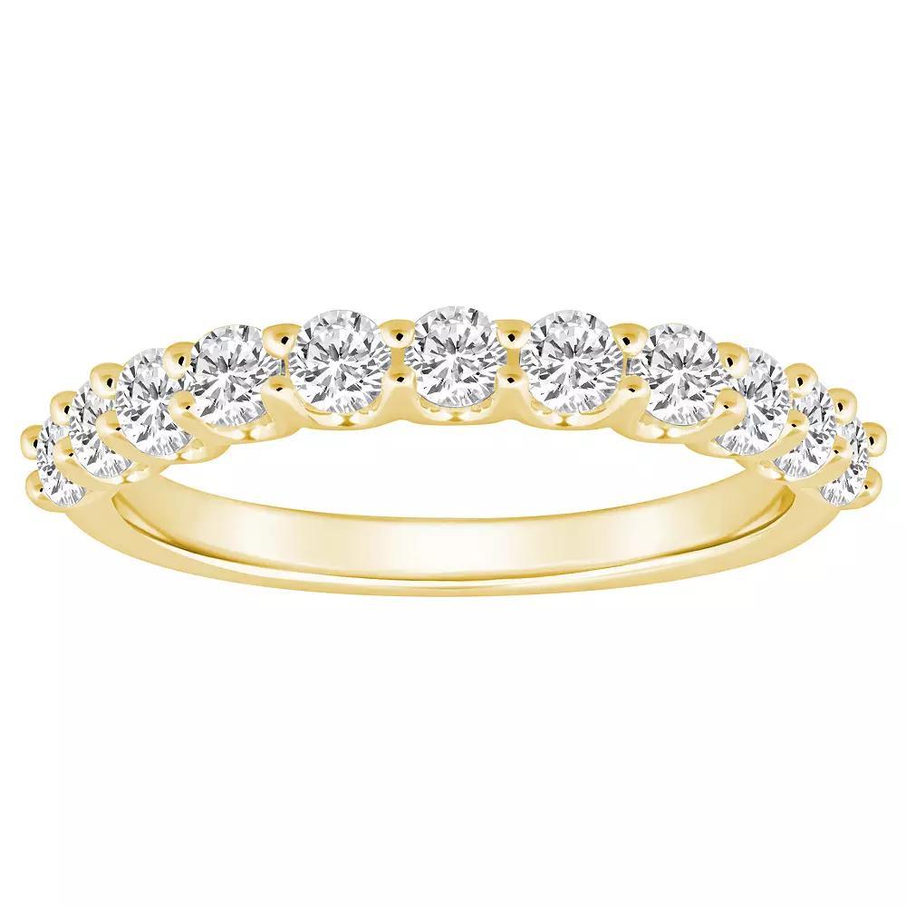 Alyson Layne 14k Gold 1 1/10 Carat T.W. Diamond 11-Stone Wedding Band, Womens, Yellow Product Image