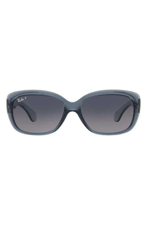 Ray-Ban Jackie Ohh Transparent Sunglasses Frame Grey Lenses Polarized Product Image