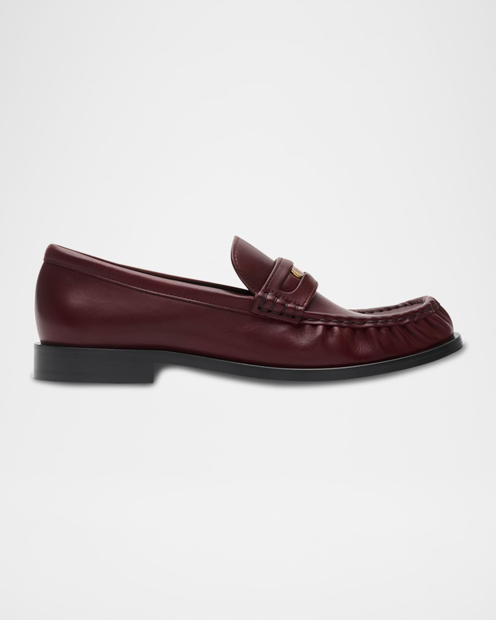Cadet Grained Calf Leather Penny Loafers Product Image