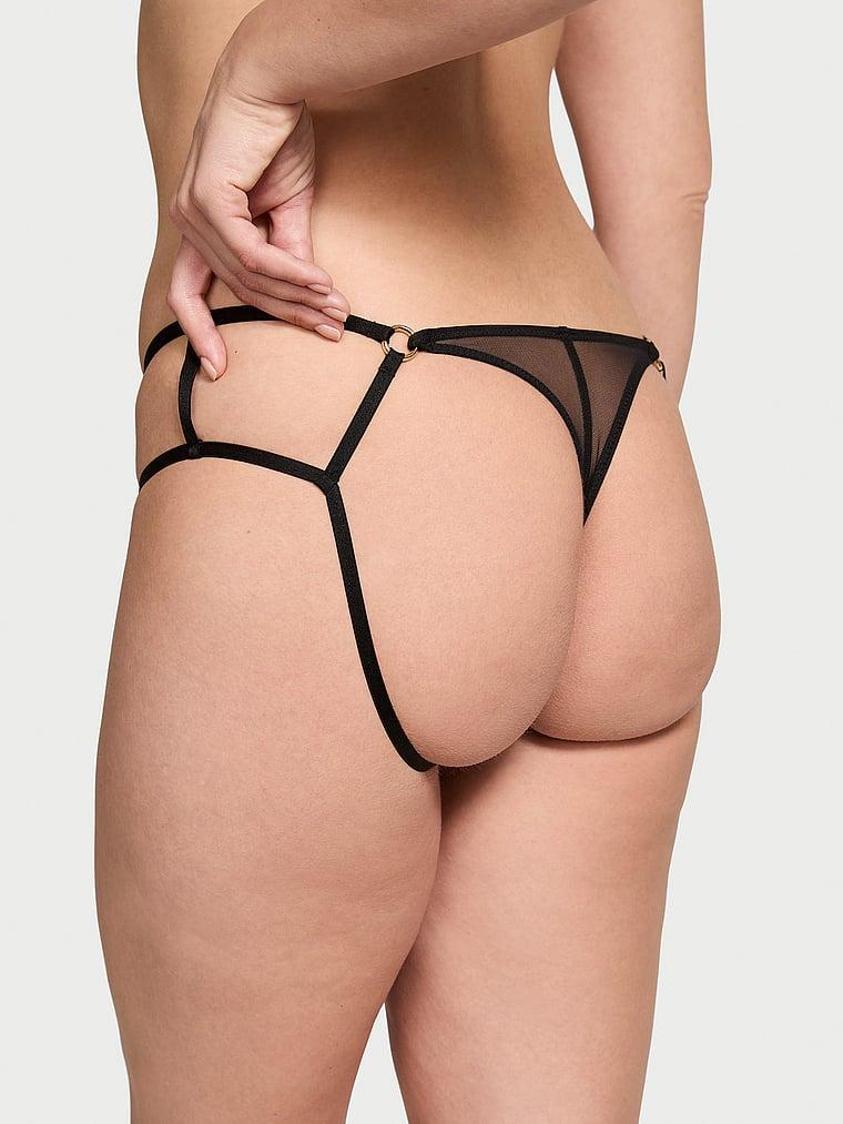 Strappy Hardware High-Leg Cheeky Panty Product Image