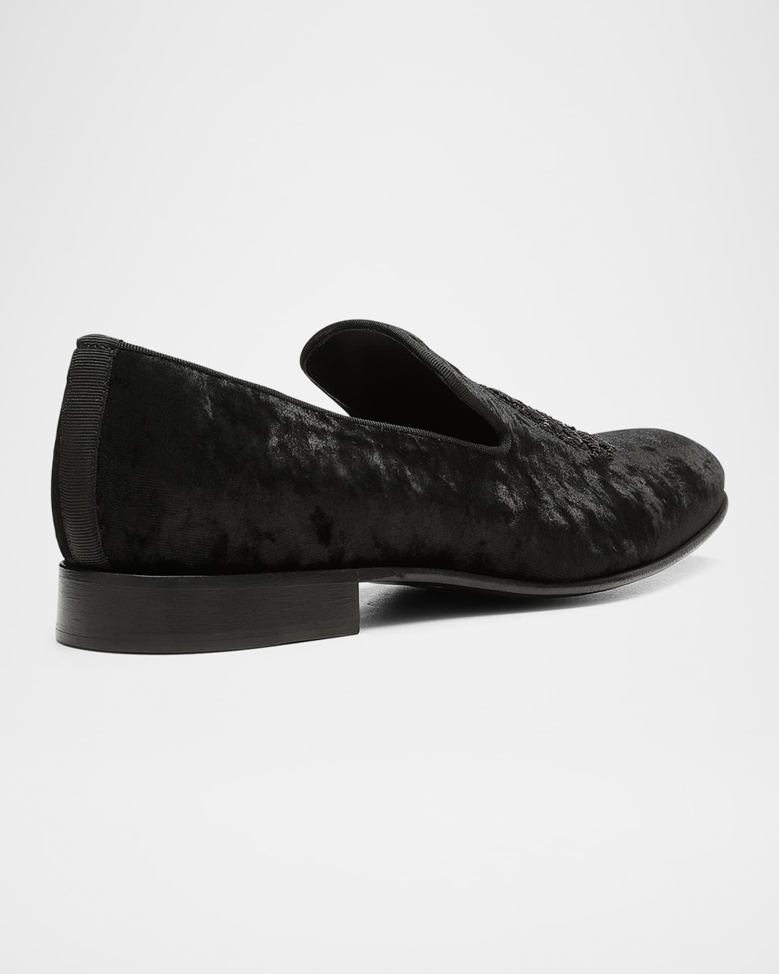 Men's Spencer Velvet Smoking Slippers Product Image