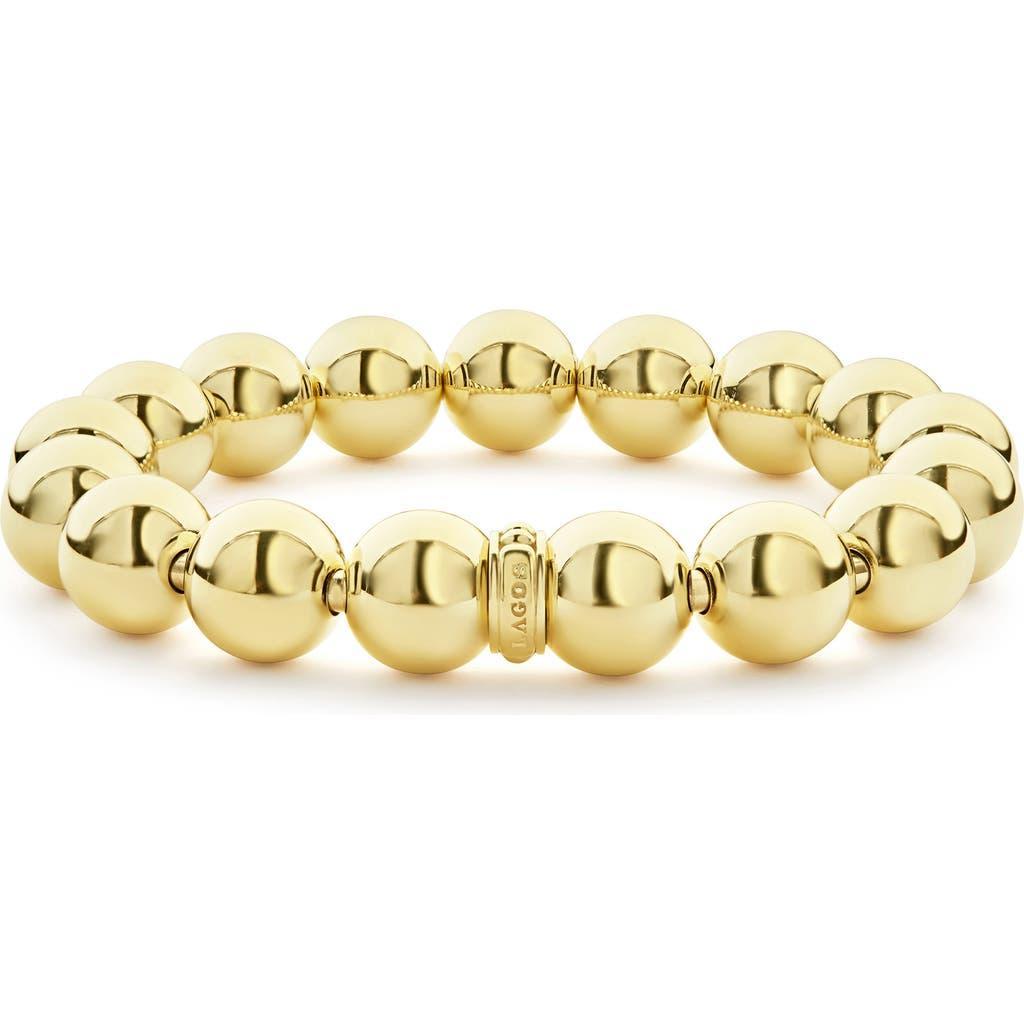 LAGOS Caviar Gold Collection 18k Gold Beaded Bracelet, 12mm Product Image