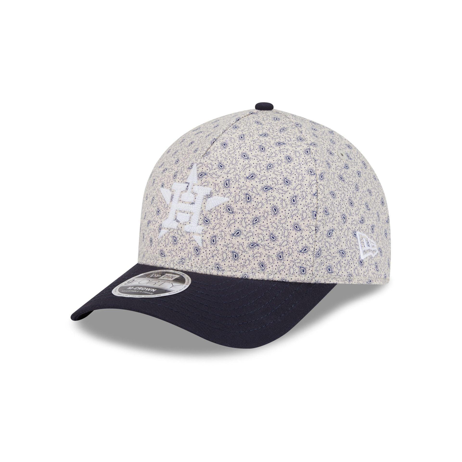 Houston Astros Micro Print 9FORTY M-Crown A-Frame Adjustable Hat Male Product Image