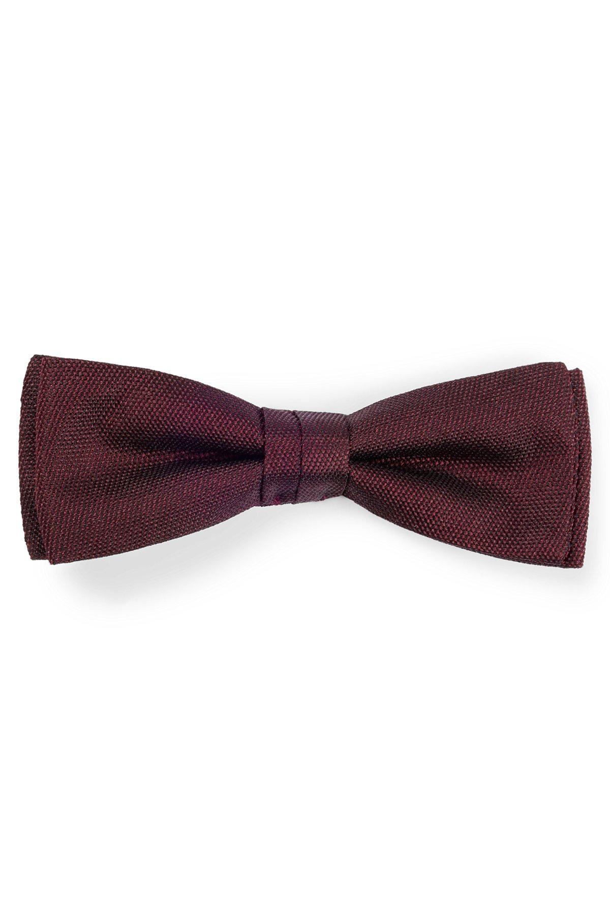 Italian-made bow tie in silk jacquard Product Image