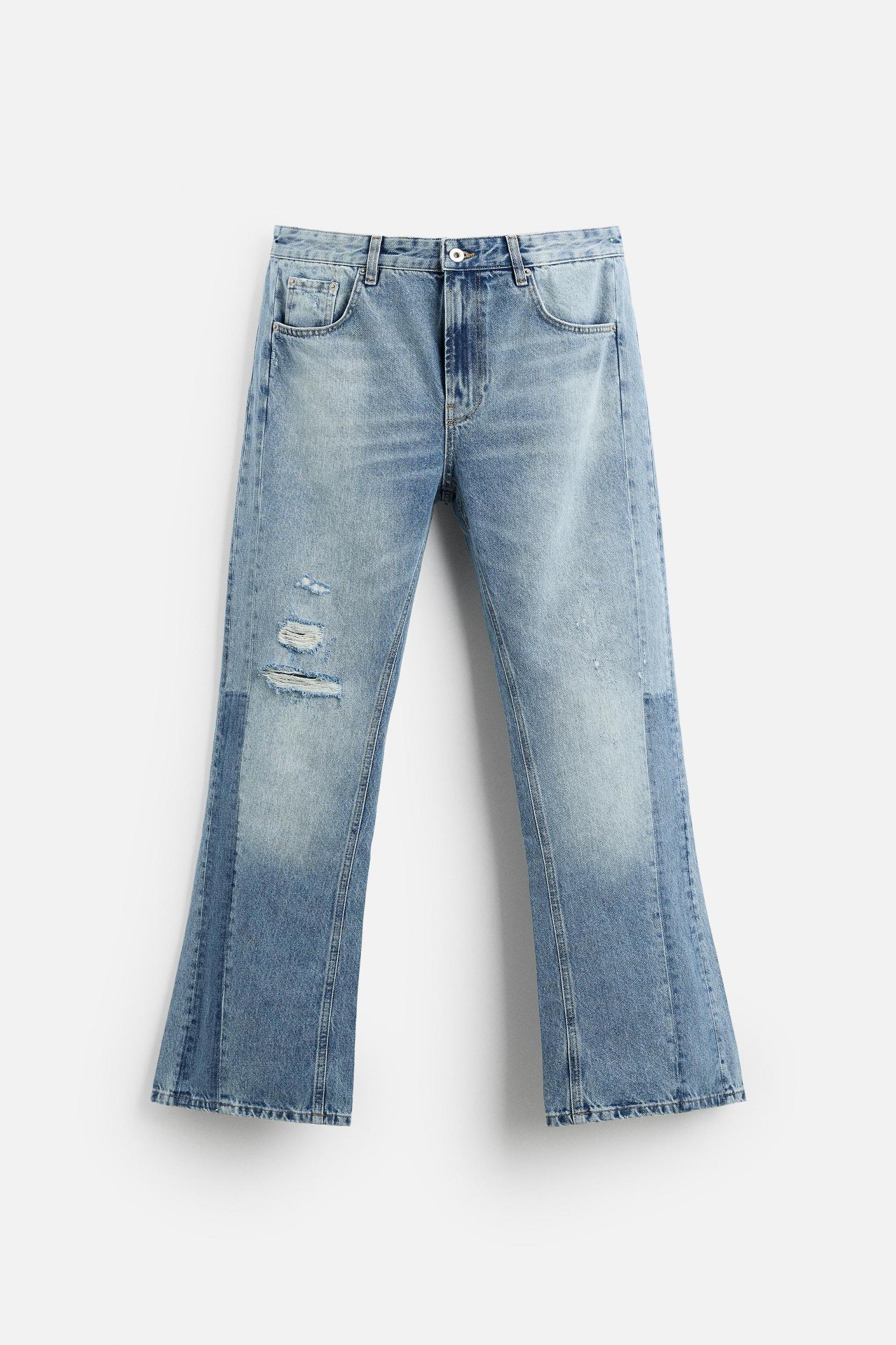 RIPPED FLARE FIT JEANS Product Image