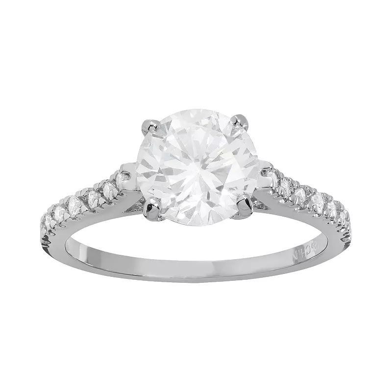 Sophie Miller Cubic Zirconia Sterling Silver Ring, Womens White Product Image