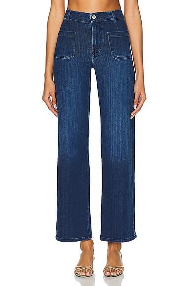Frame Le Slim Patch Pocket Palazzo Jeans in Thunderstorm Product Image