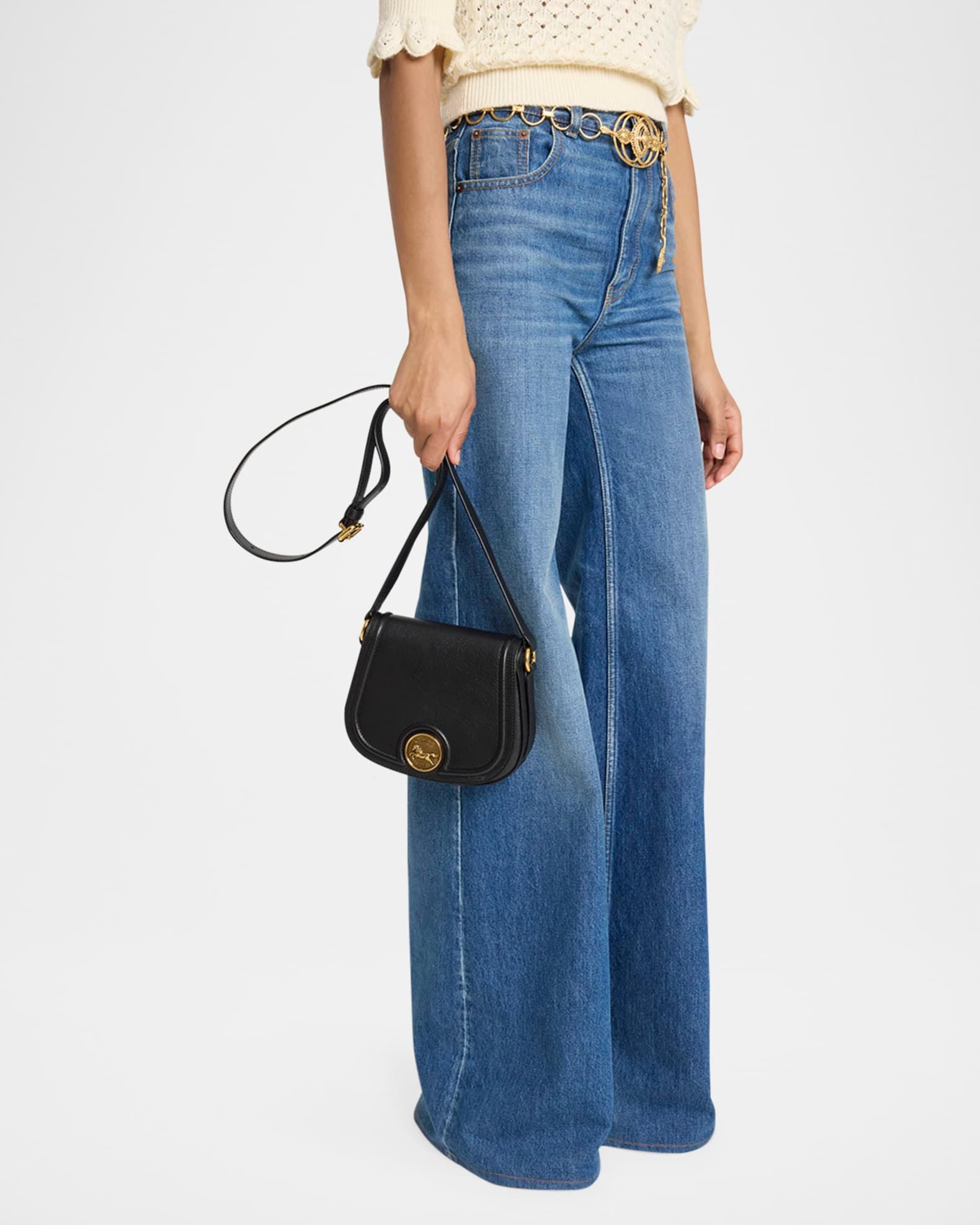 Horse Medal Saddle Crossbody Bag in Grained Leather Product Image