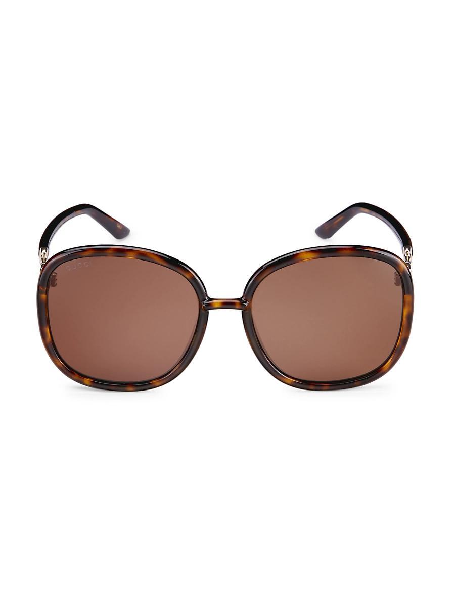 Womens Gucci Logo 60MM Oval Sunglasses Product Image