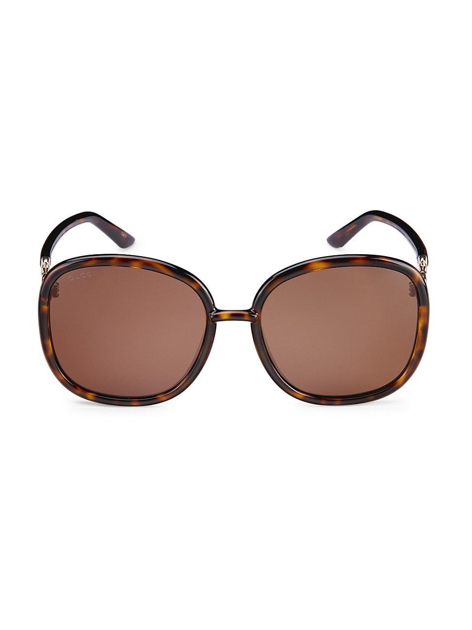 Womens Gucci Logo 60MM Oval Sunglasses Product Image