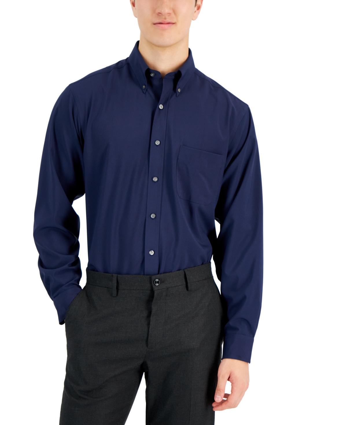 Club Room Mens Regular Fit Traveler Dress Shirt, Created for Macys Product Image
