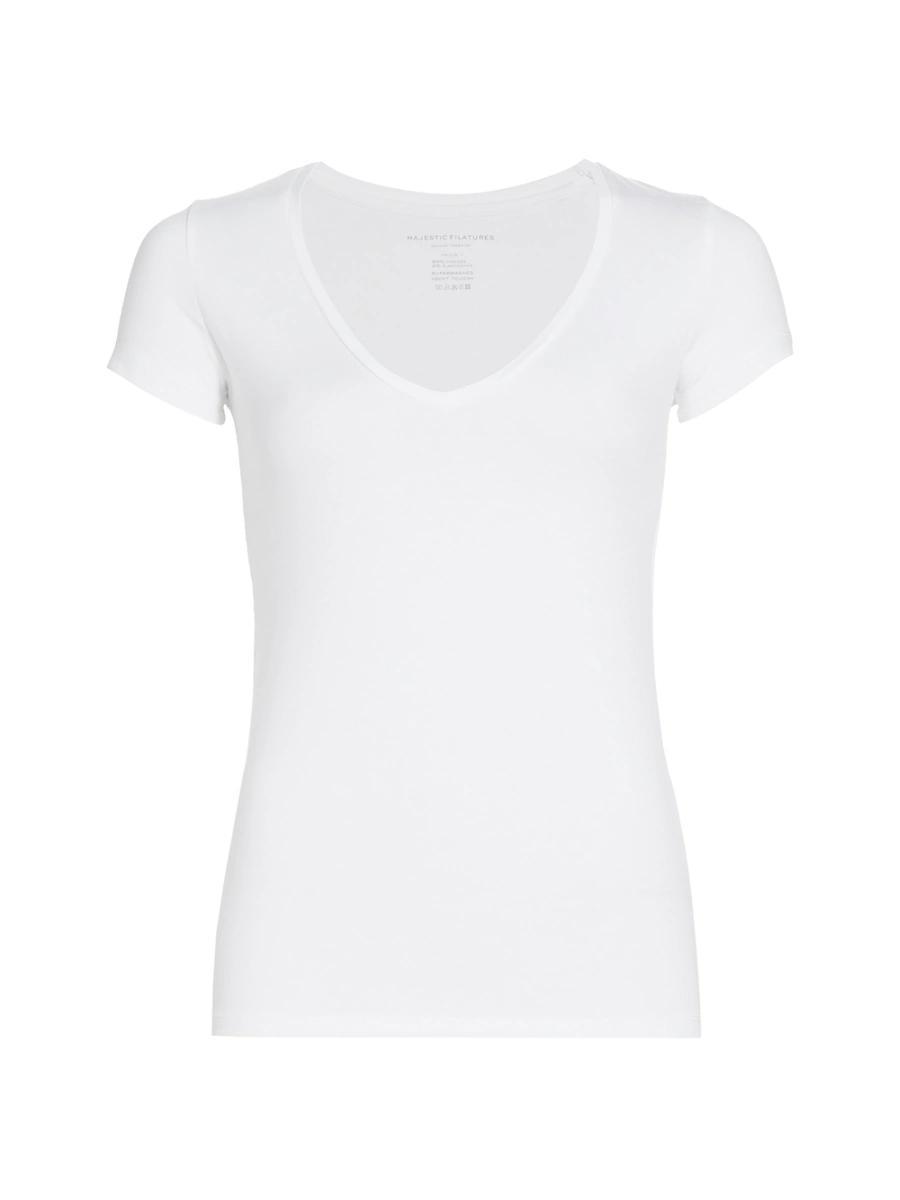 Majestic Filatures V Neck Tee Product Image