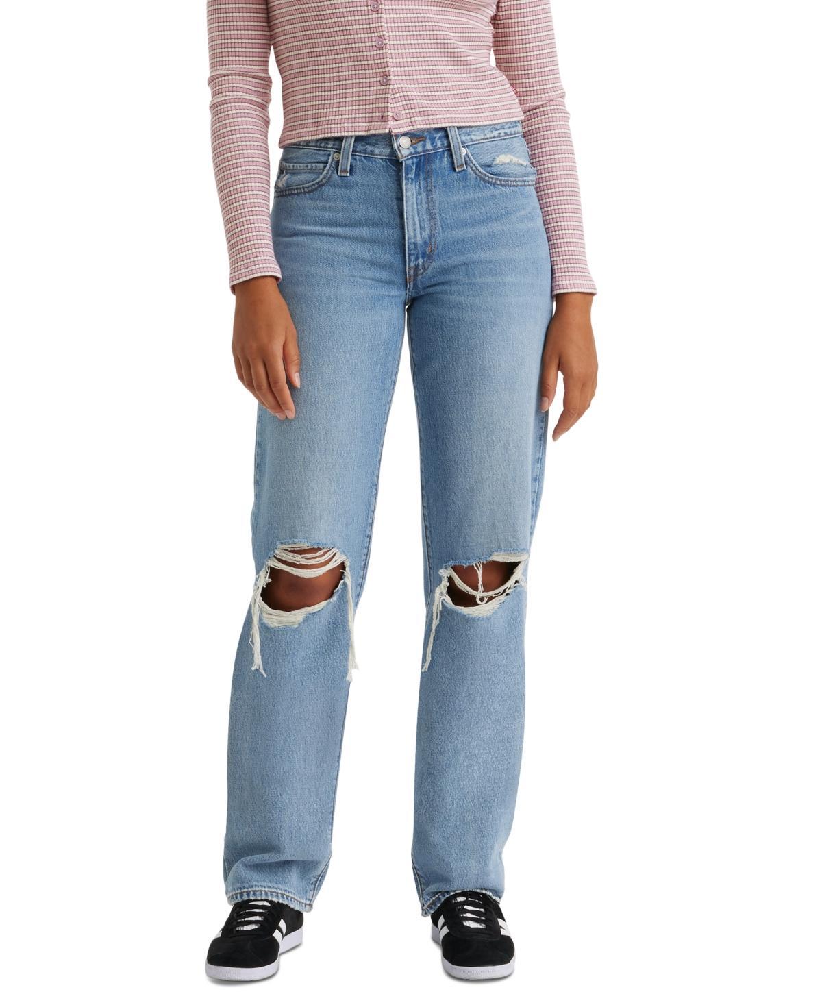 Levi's® Women's Mid-Rise '94 Baggy Jeans - Granite State 31: Cotton Denim, Standard Fit, Straight Leg Product Image
