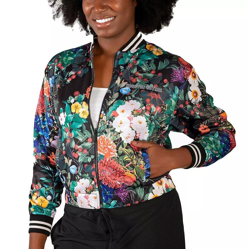 Women's Lusso Black Houston Astros Marissa Full-Zip Jacket, Size: 2XL Product Image