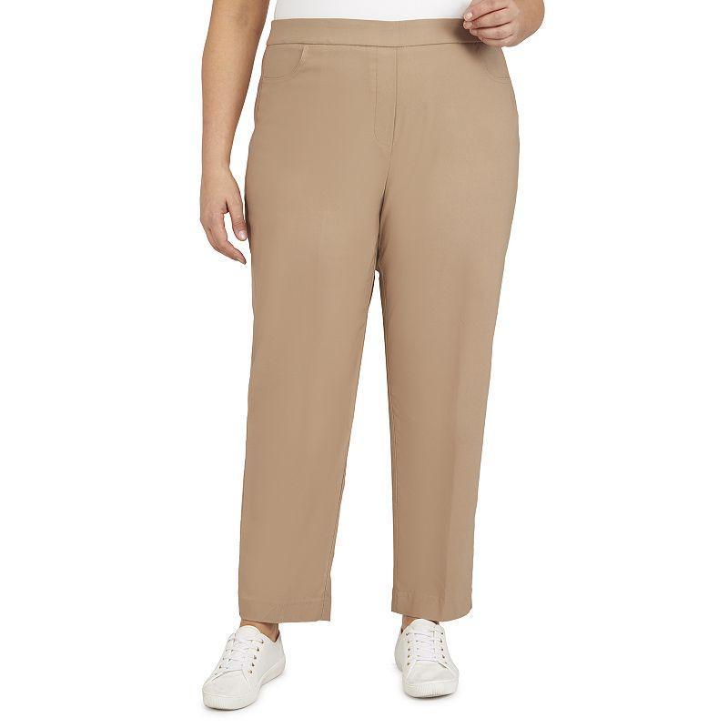 Plus Size Alfred Dunner Allure Pull On Ankle Pants, Women's, Size: 22 W, White Product Image