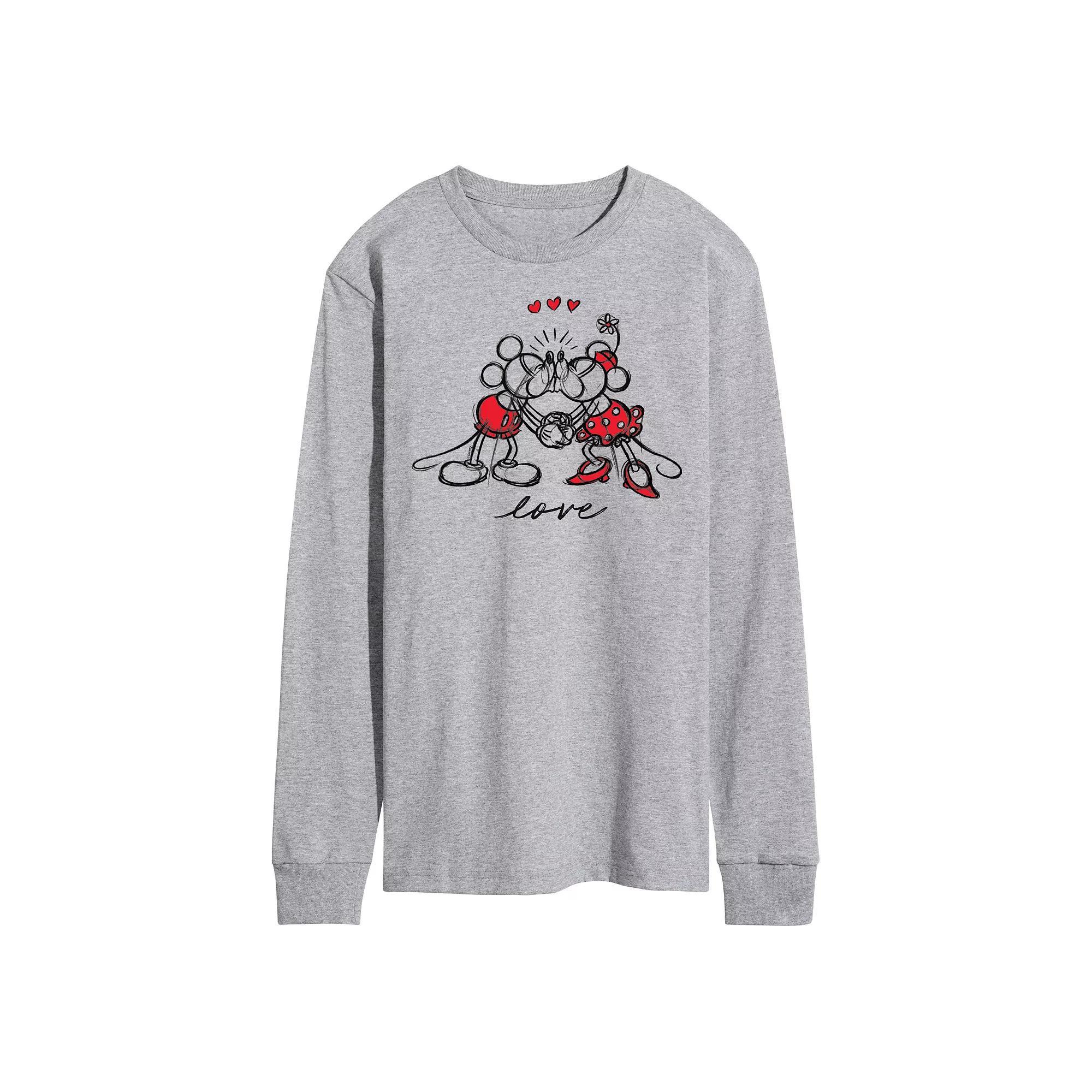 Disneys Mickey Mouse Mens Minnie Love Long Sleeve Product Image