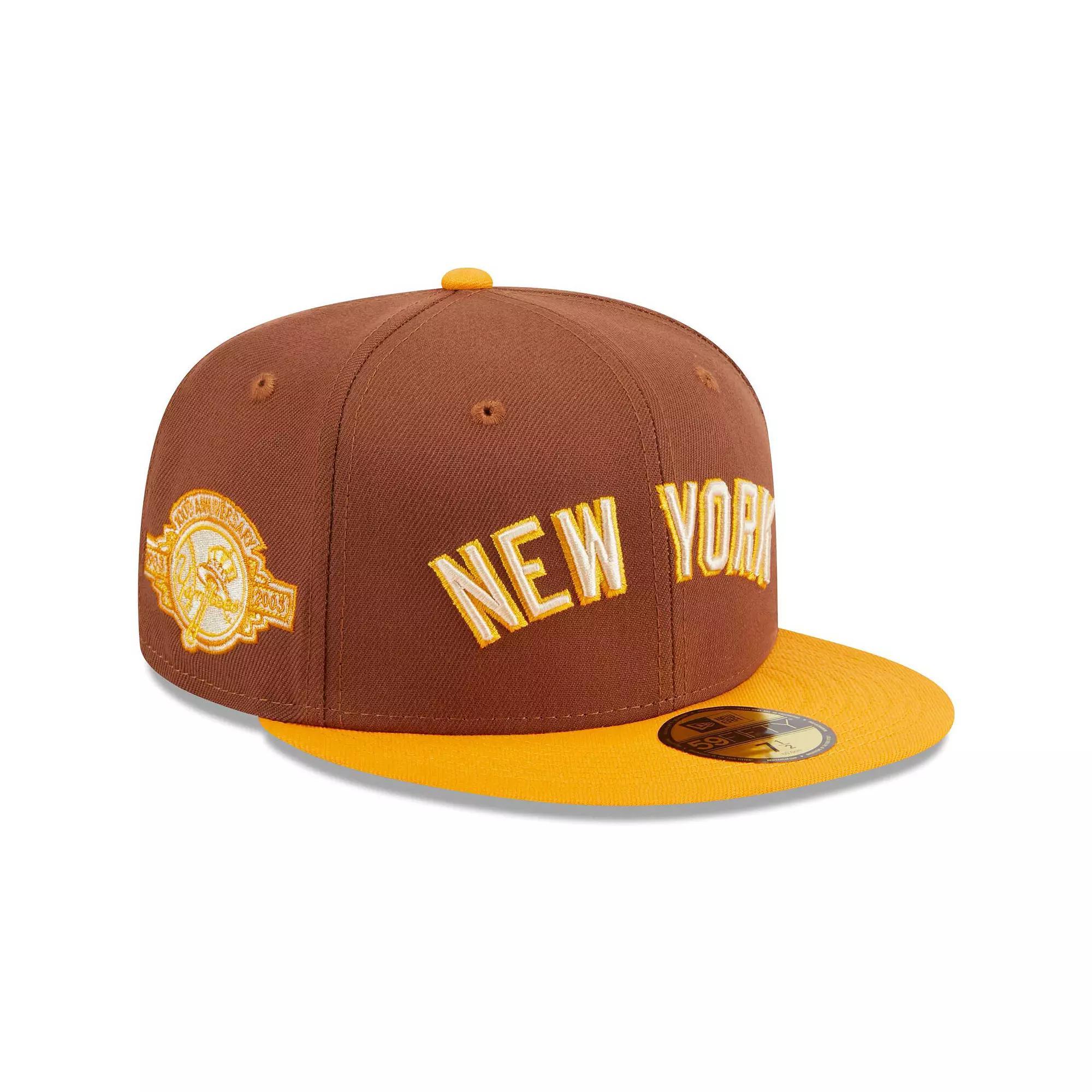 Men's New Era Brown New York Yankees Tiramisu  59FIFTY Fitted Hat, Size: 8 Product Image