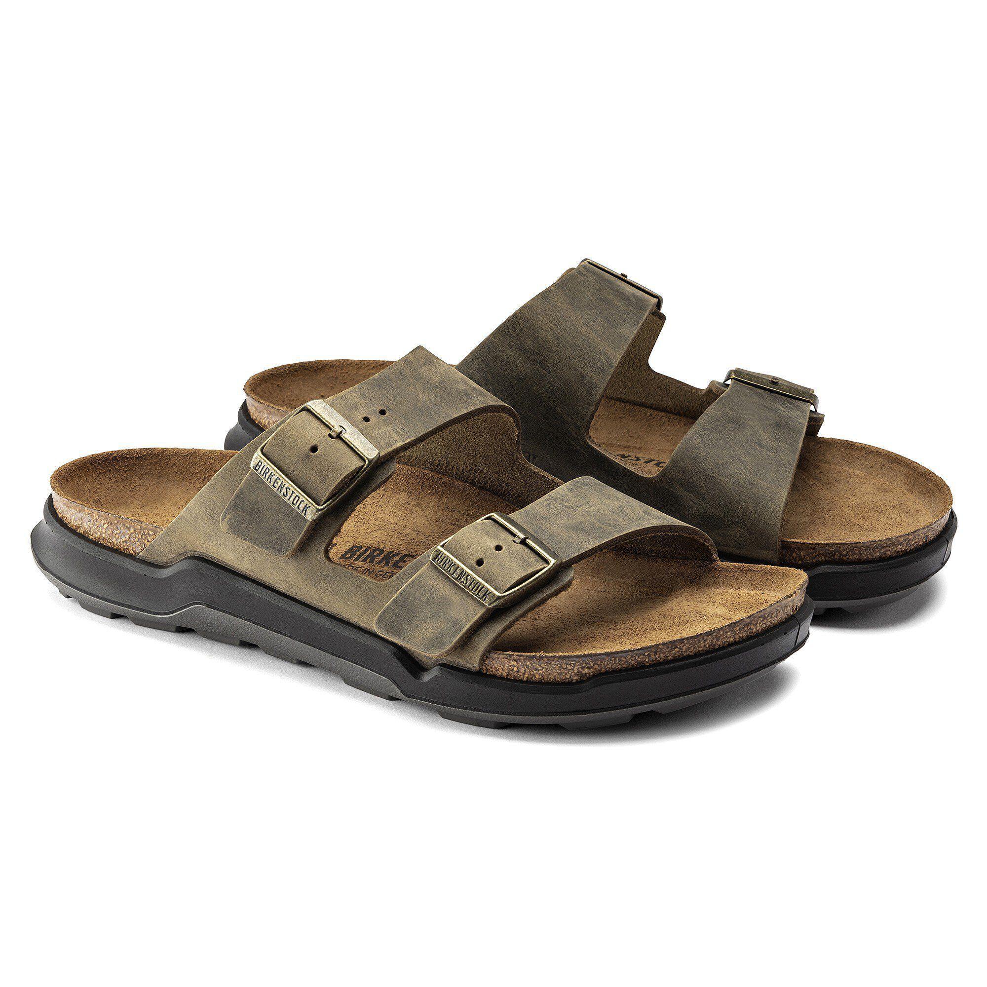 Arizona Crosstown Men Oiled Leather Faded Khaki Product Image