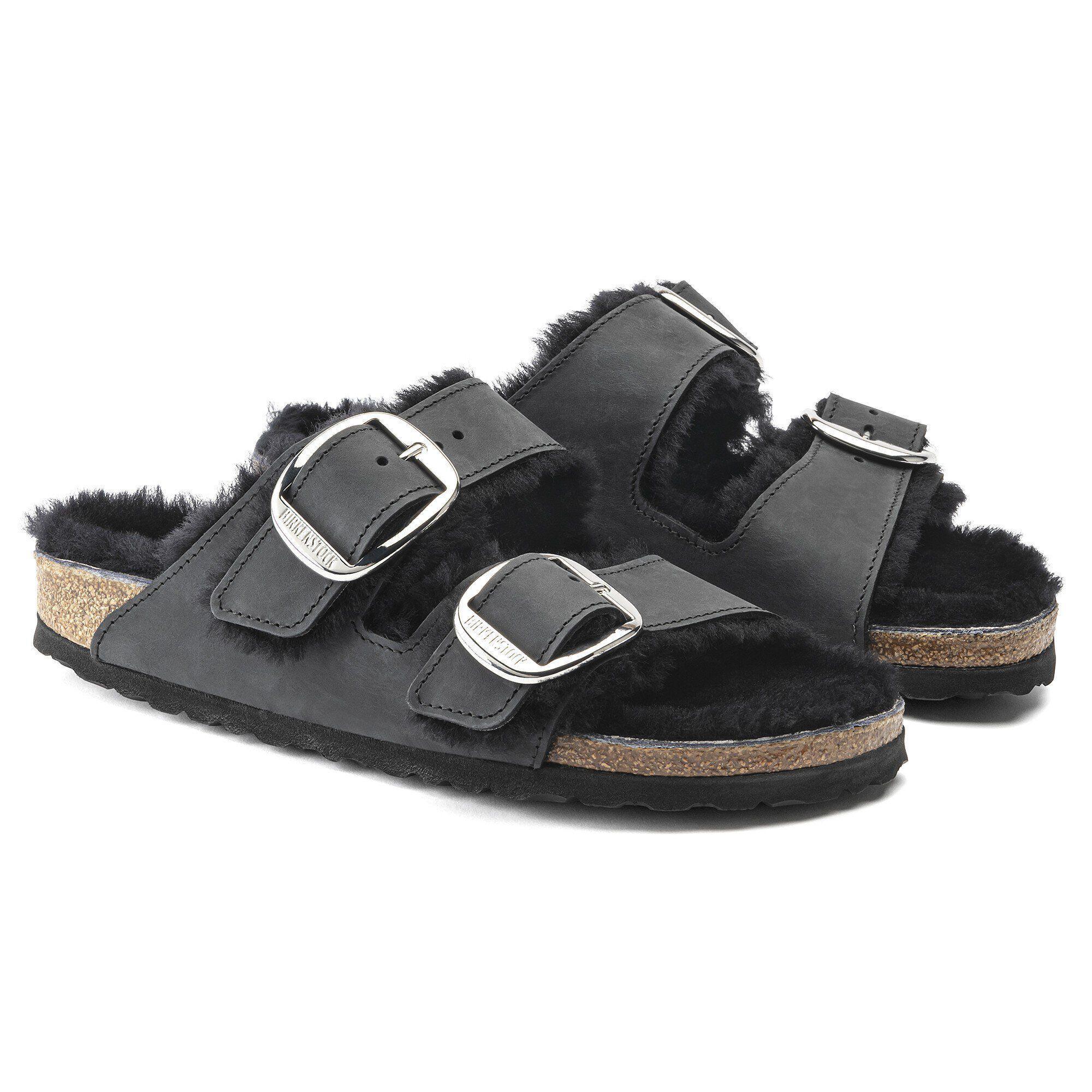 Arizona Big Buckle Shearling Natural Leather Oiled Product Image