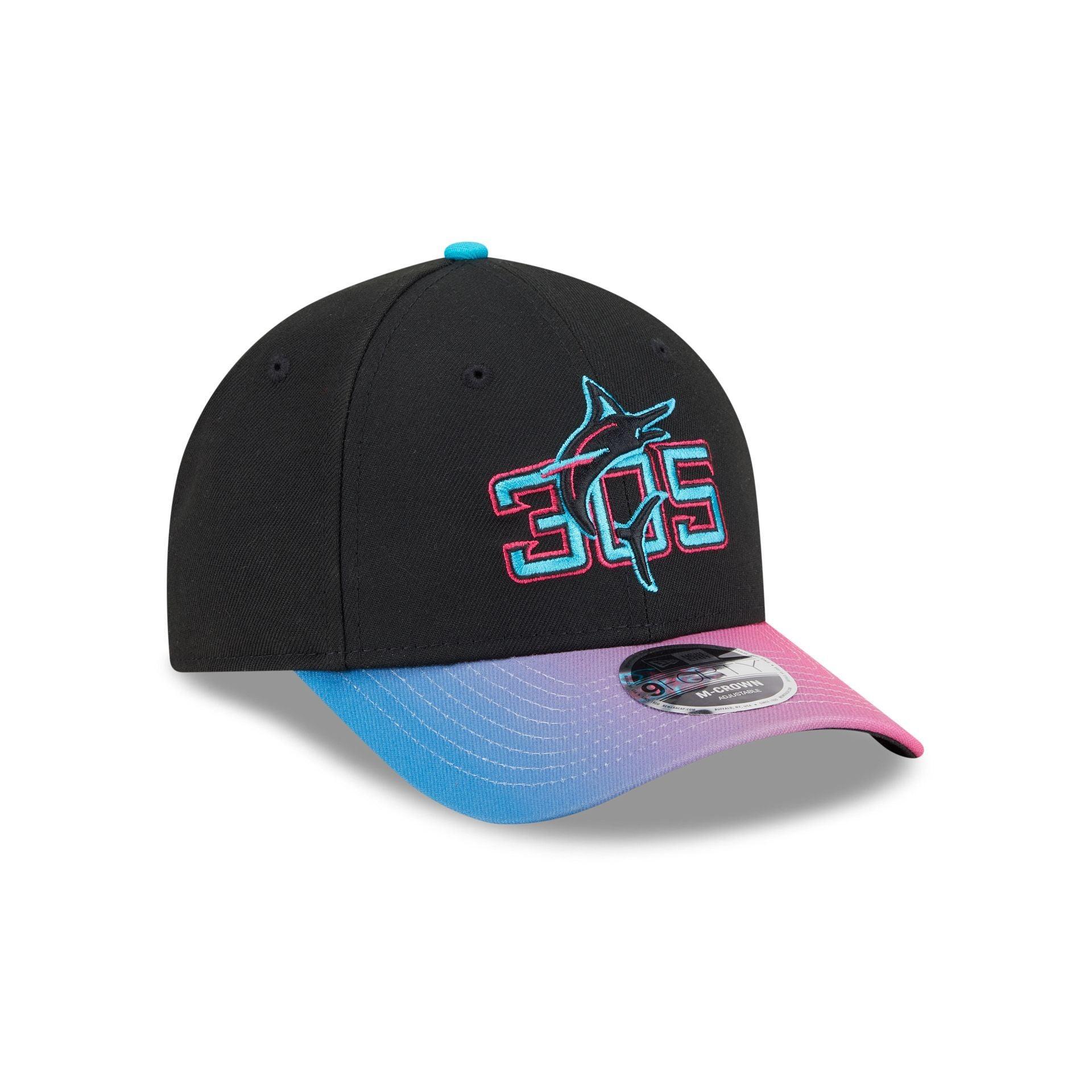 Miami Marlins City Connect 9FORTY M-Crown Snapback Hat Male Product Image
