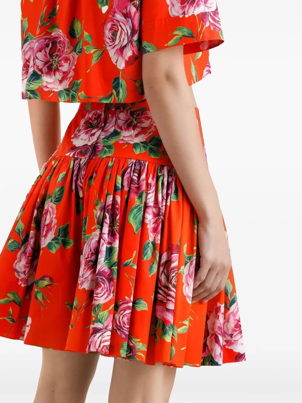 floral-print mini skirt Product Image