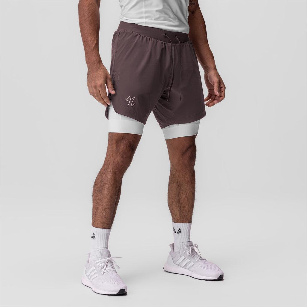 0866. Tetra-Lite® 7" Liner Short - Nightshade "Cyber"/White Product Image