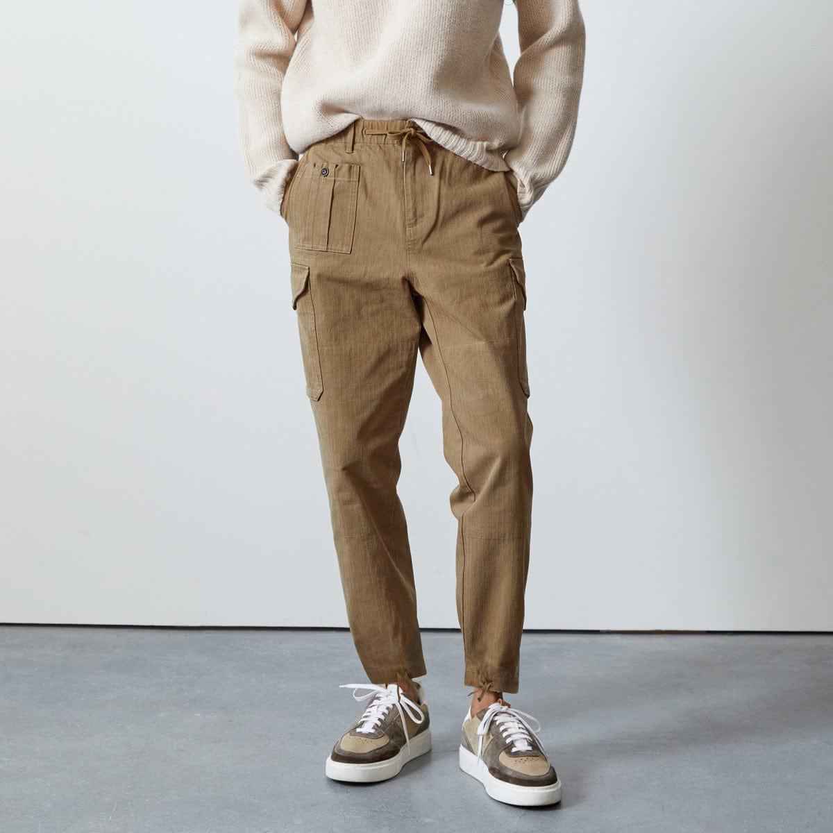 X TODD SNYDER HERRINGBONE CARGO PANTS Product Image